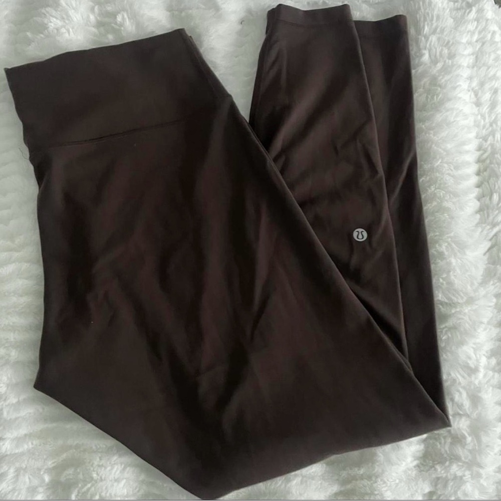 LULULEMON chocolate brown leggings Size 14 NWOT